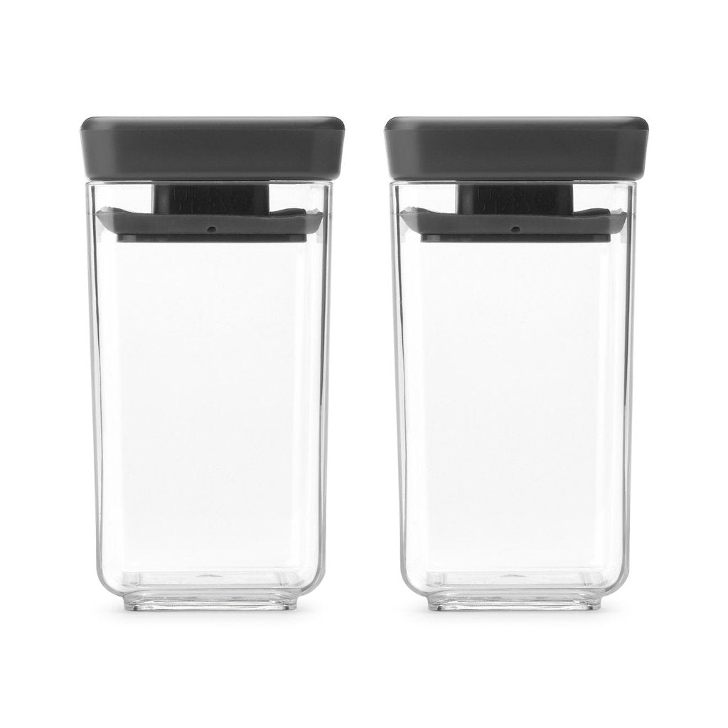 Brabantia Matförvaring TASTY PLUS 150 ml, set i 2 delar, mörkgrå