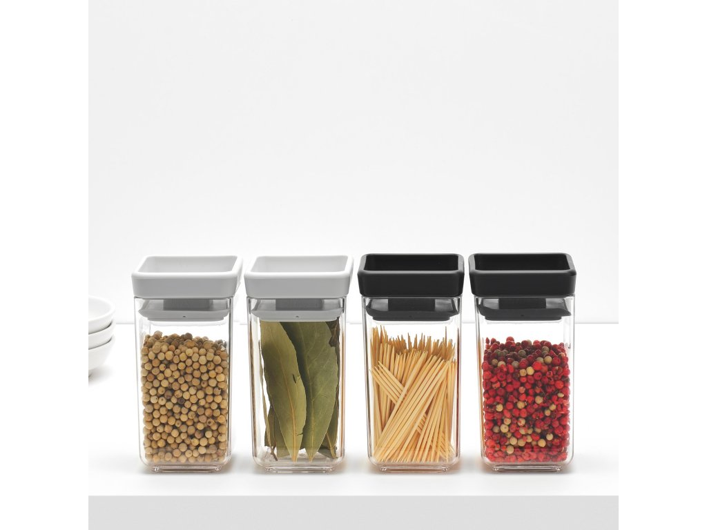 Brabantia Matförvaring TASTY PLUS 150 ml, set i 2 delar, ljusgrå