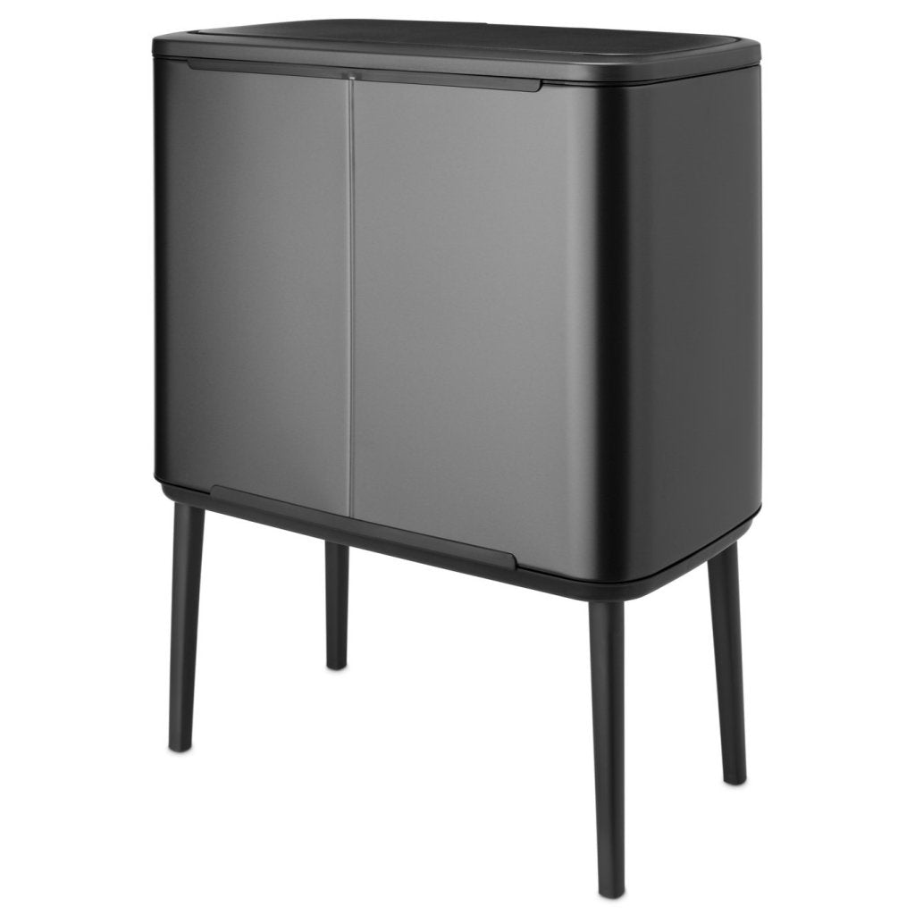 Brabantia Soptunna med trycklock BO TOUCH BIN 36 l, mörk grå, stål