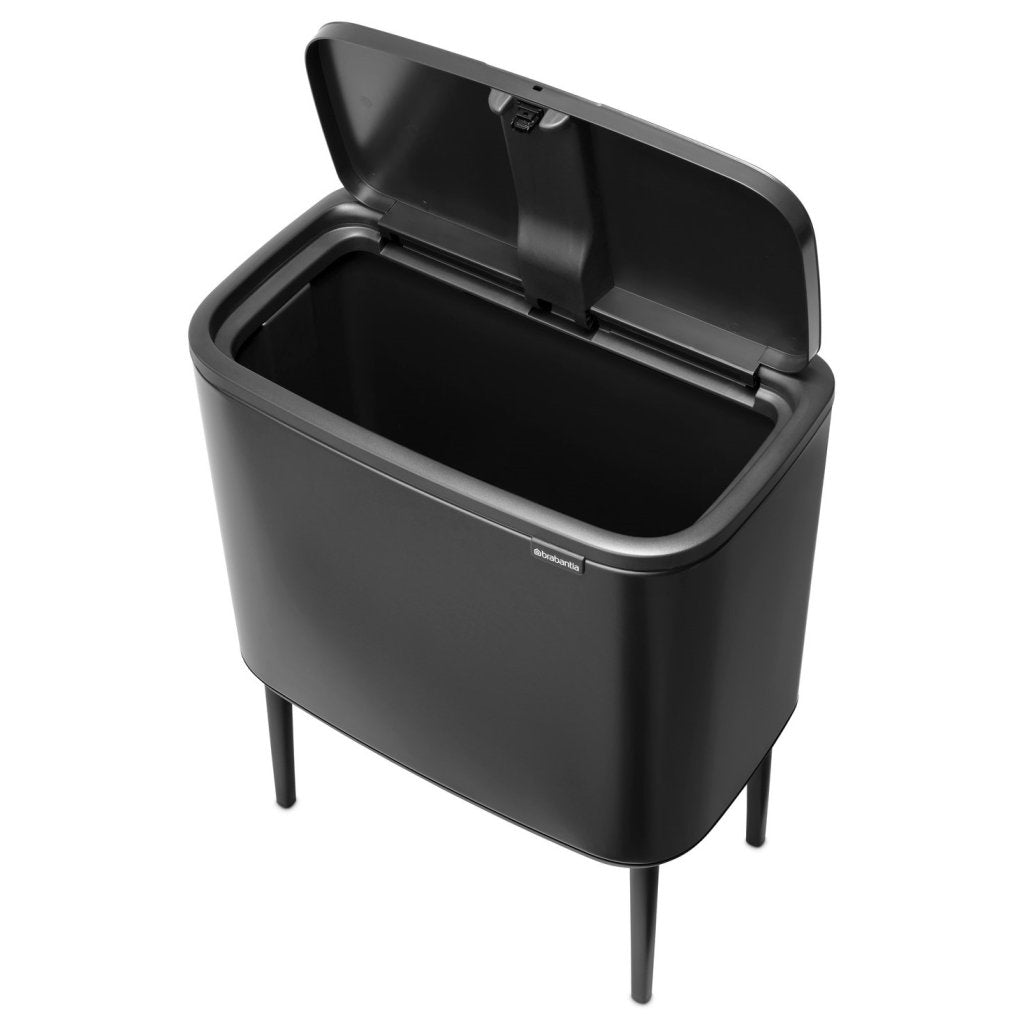 Brabantia Soptunna med trycklock BO TOUCH BIN 36 l, mörk grå, stål