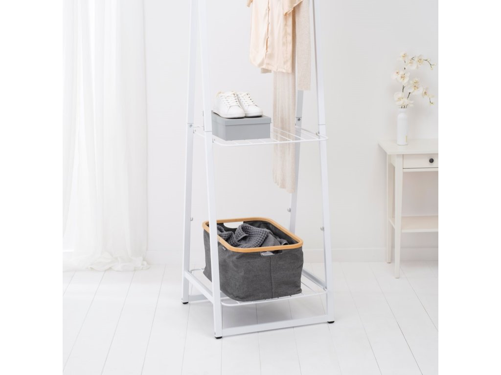 Brabantia Tvättkorg 40 l, pepparsvart, tyg