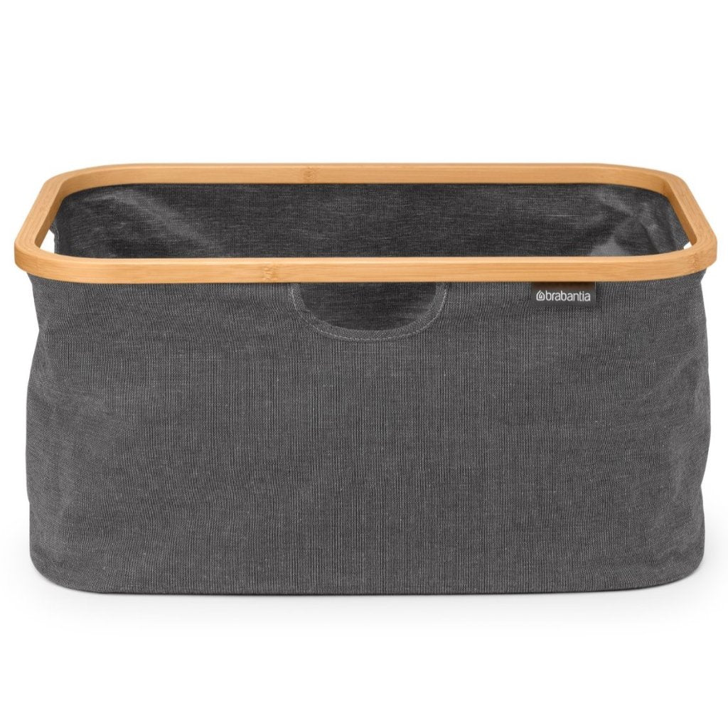 Brabantia Tvättkorg 40 l, pepparsvart, tyg