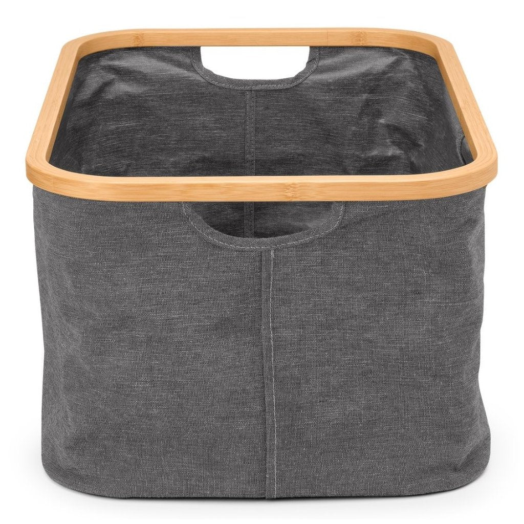 Brabantia Tvättkorg 40 l, pepparsvart, tyg