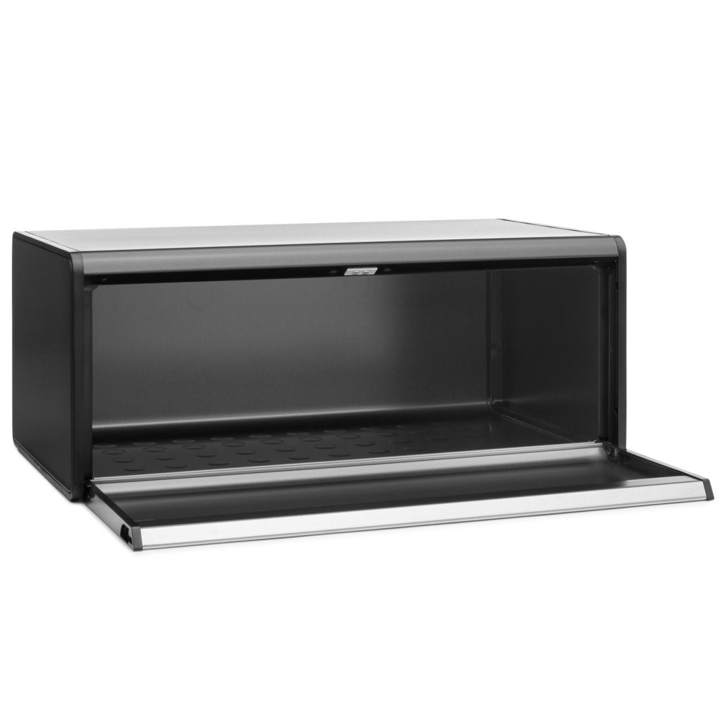 Brabantia Brödlåda FALL FRONT 18 l, mörk grå, stål