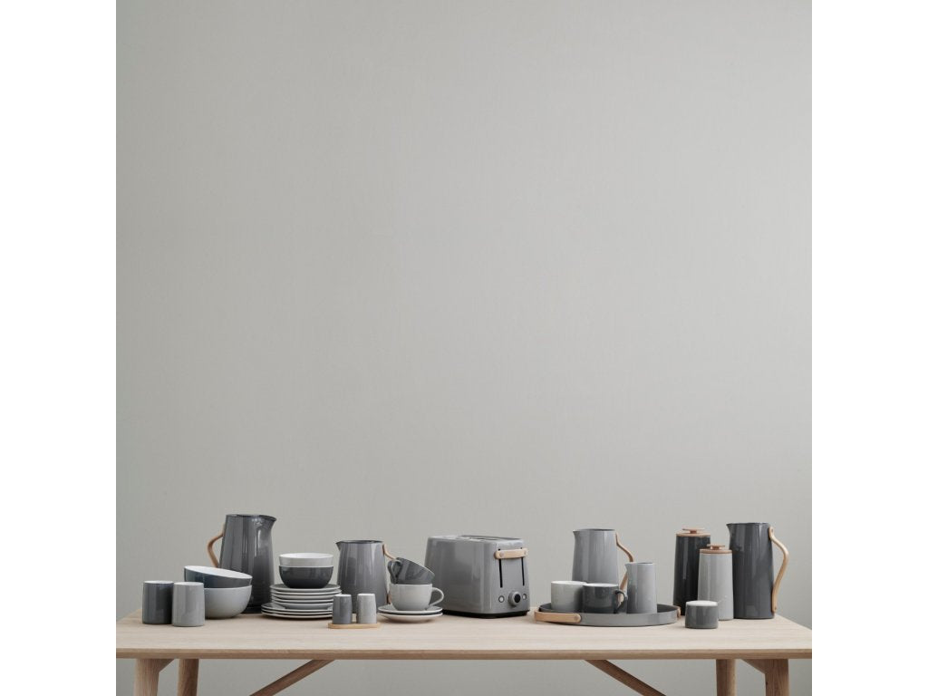 Stelton Middagstallrik EMMA 22 cm, set i 2 delar, grå, stengods