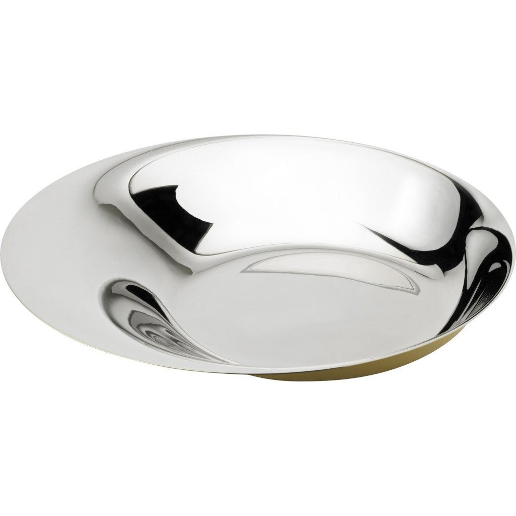 Stelton Fruktskål NORMAN FOSTER 36 cm, silver / guld, rostfritt stål