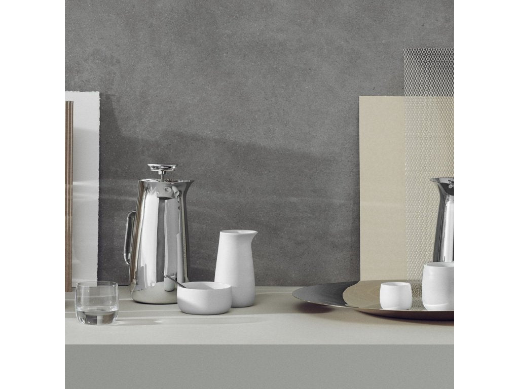 Stelton Presskanna för kaffe NORMAN FOSTER 1 l, silver, rostfritt stål