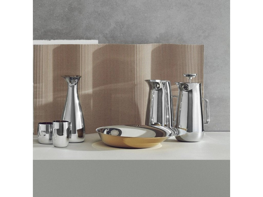 Stelton Presskanna för kaffe NORMAN FOSTER 1 l, silver, rostfritt stål
