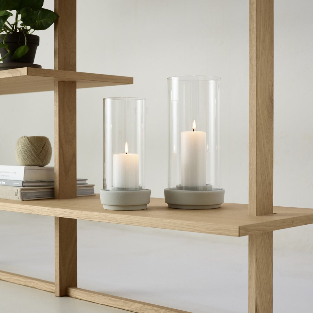 Stelton Ljushållare HURRICANE 24 cm, sand, stengods