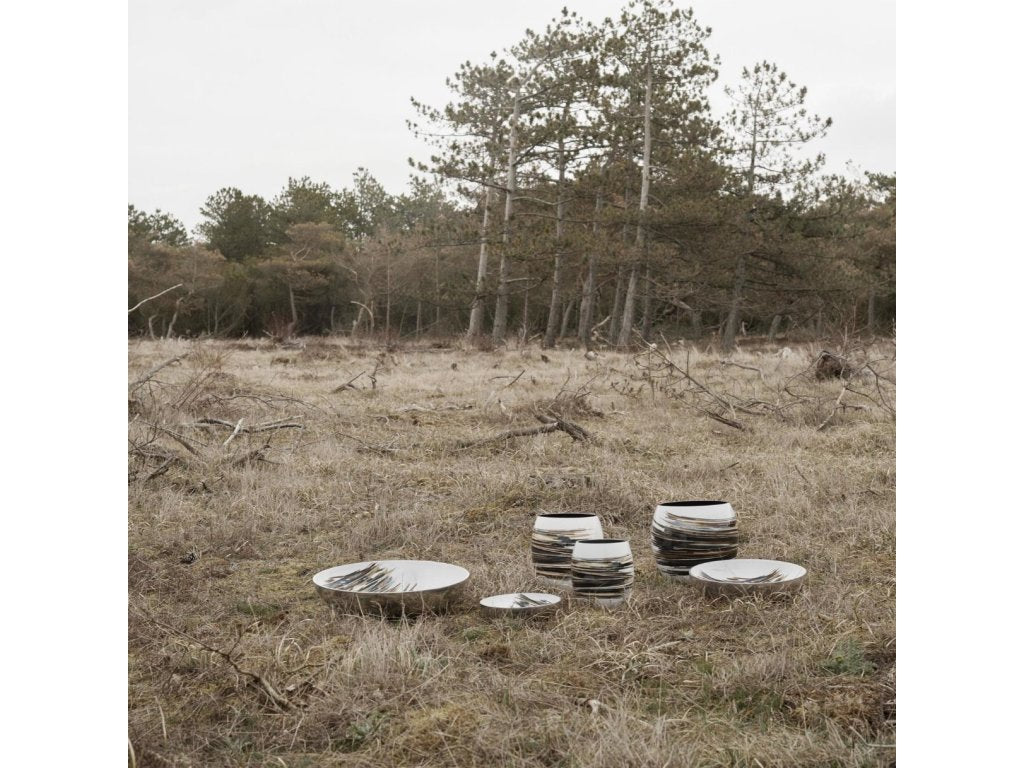 Stelton Serveringsskål STOCKHOLM LIGNUM 40 cm, silver, aluminium