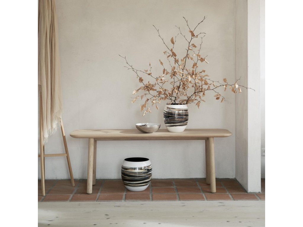 Stelton Serveringsskål STOCKHOLM LIGNUM 40 cm, silver, aluminium