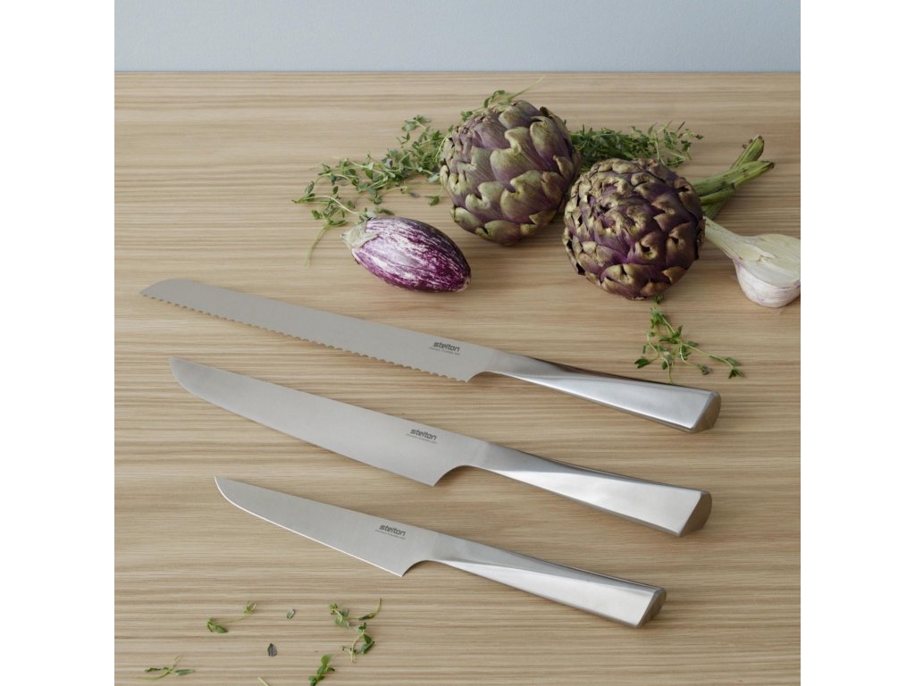 Stelton Santoku-kniv TRIGONO 18 cm, silver, rostfritt stål