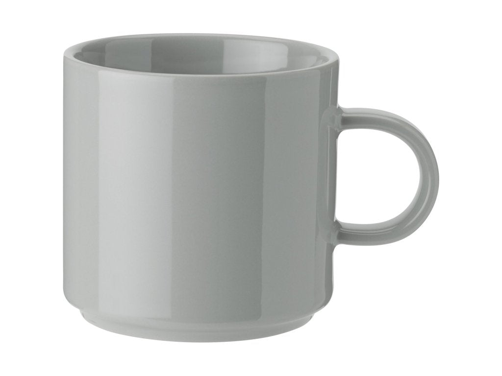 Stelton Kaffekopp 200 ml, set i 2 delar, ljusgrå, stengods