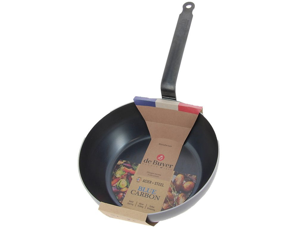 de Buyer Sautepanna BLUE CARBON 24 cm, blå stål