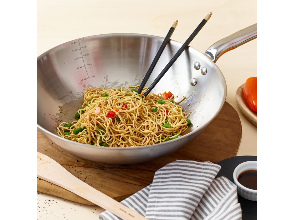 de Buyer Wok ALCHIMY 28 cm, silver, rostfritt stål