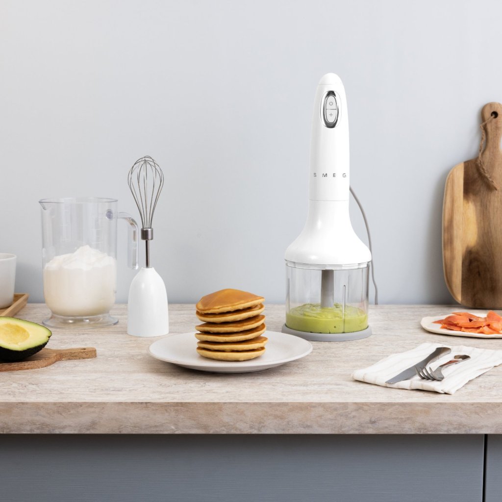 Smeg Handblandare HBF03 700W, med tillbehör, vit