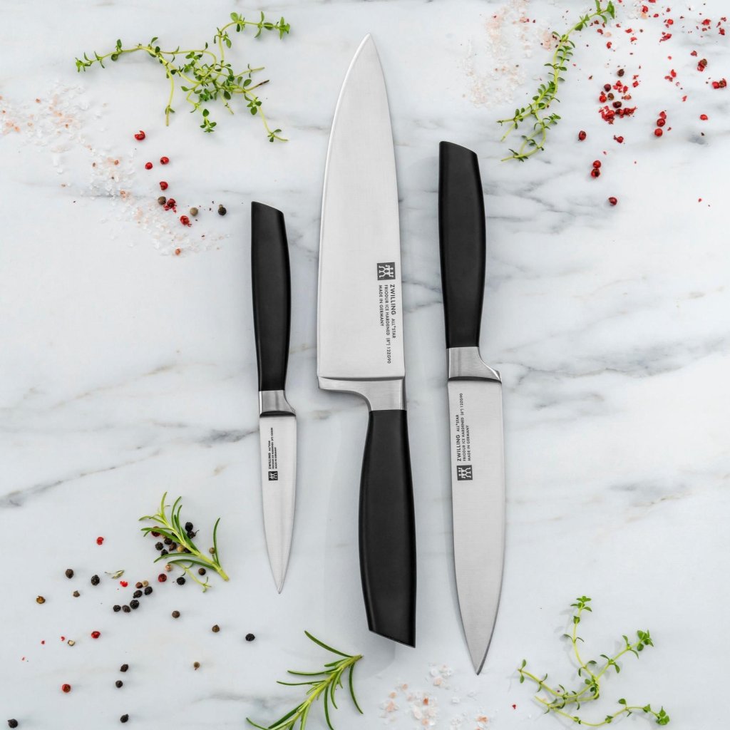 ZWILLING Knivset ALL * STAR, set i 2 delar, svart logotyp, Zwilling