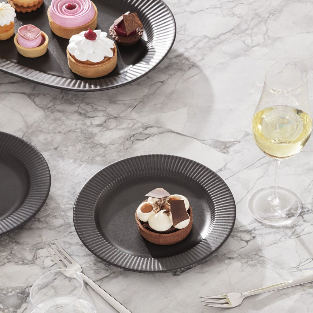 Eva Solo Frukosttallrik LEGIO NOVA 22 cm, svart, stengods