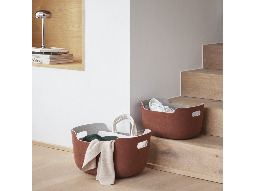 Eva Solo Förvaringskorg TIDY 40 x 22 cm, rödbrun, plast