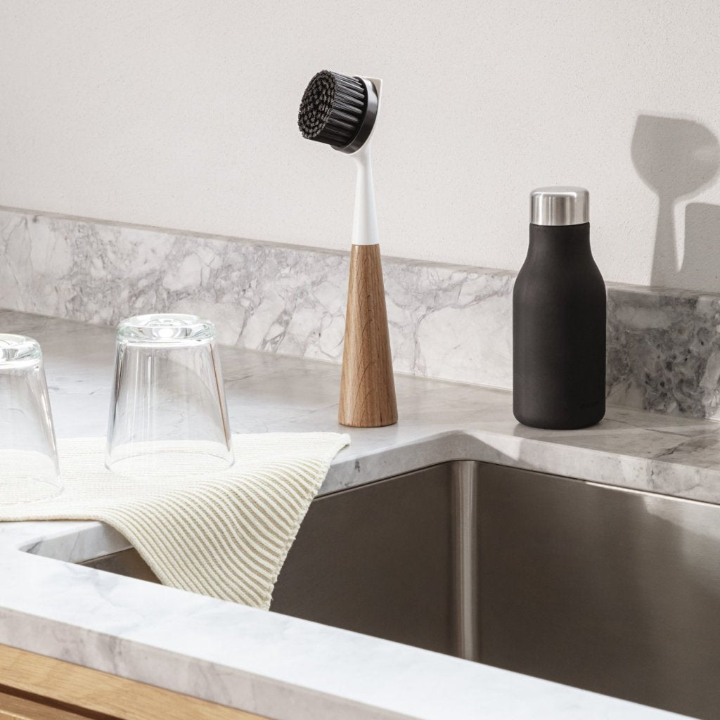 Eva Solo Diskborste 23 cm, vit, nylon / trä