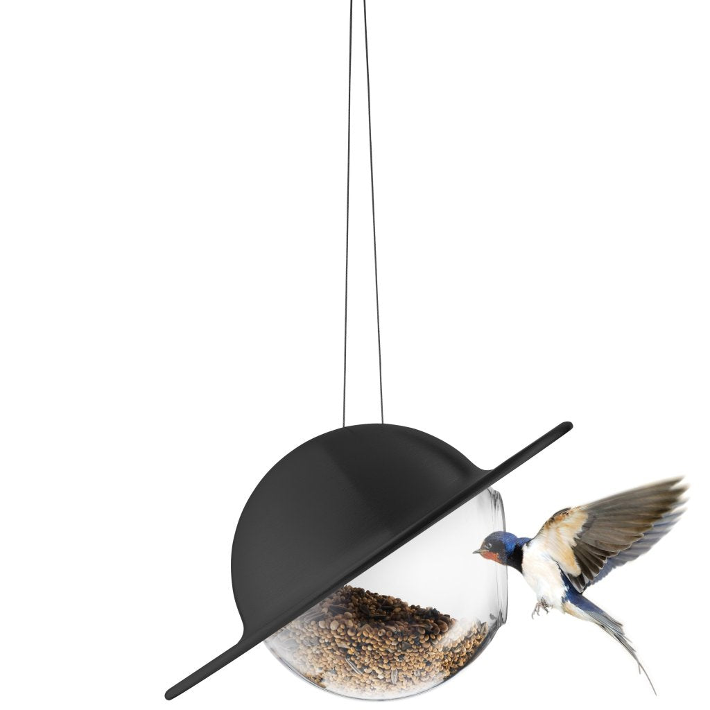 Eva Solo Fågelmatare SATURN 24 cm, svart, rostfritt stål