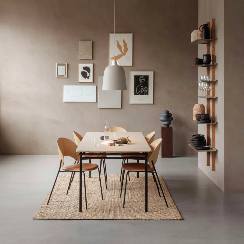 Eva Solo Hängande lampa KLÖVER 35 cm, grå, aluminum