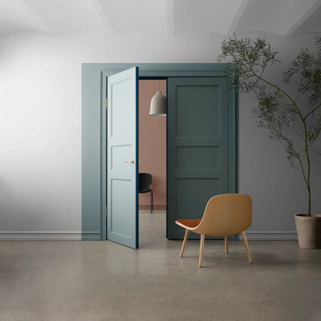 Eva Solo Hängande lampa KLÖVER 35 cm, grå, aluminum