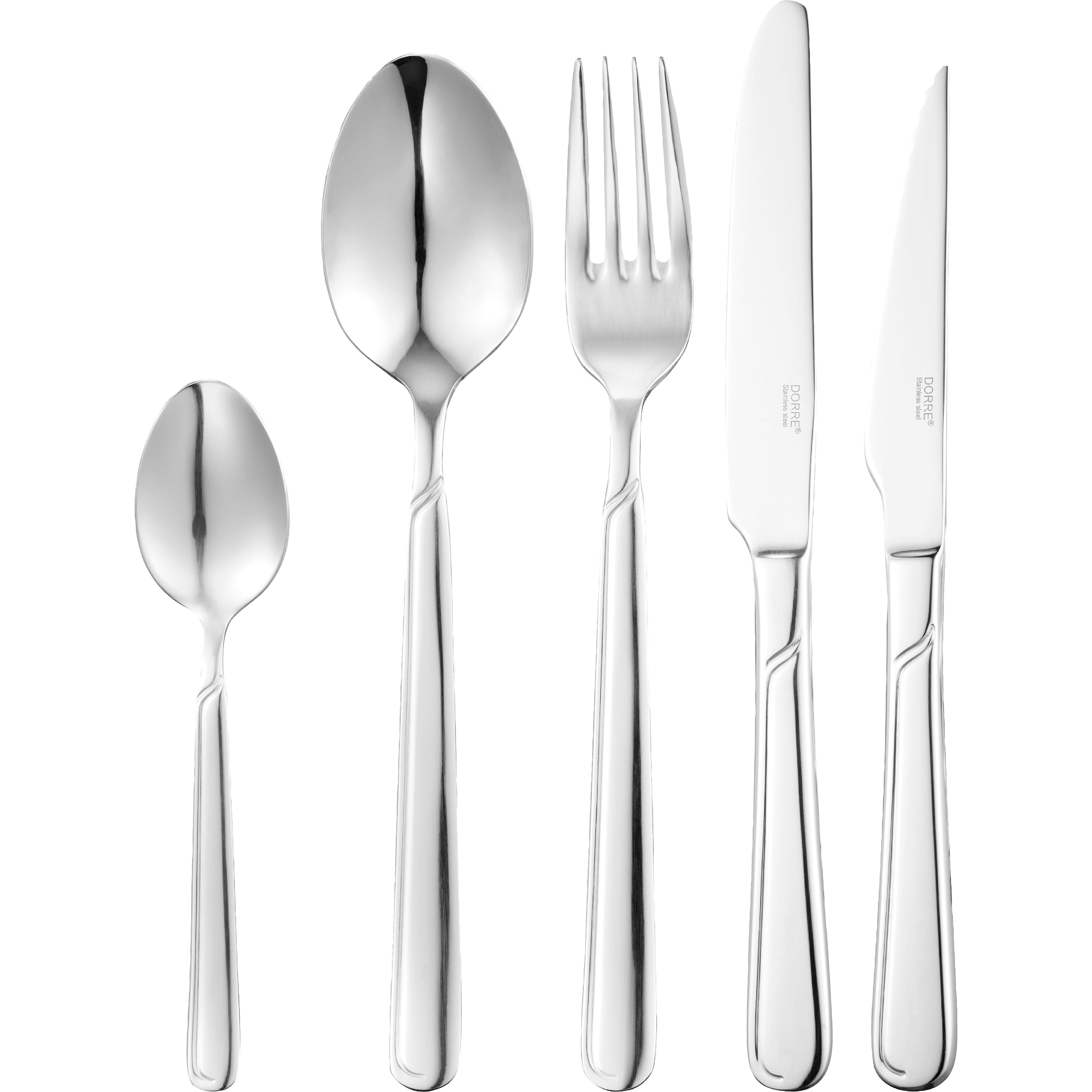 Dorre Elisabeth Bestickset Rostfritt Stål 60 Delar