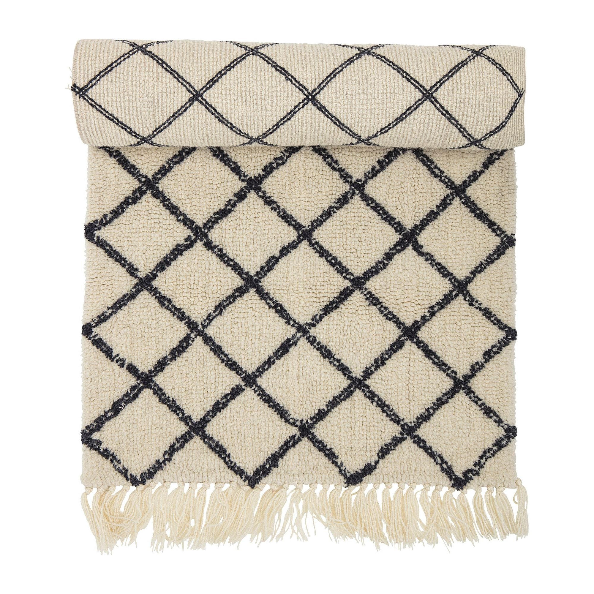 Bloomingville Warda Matta, Natur, Ull