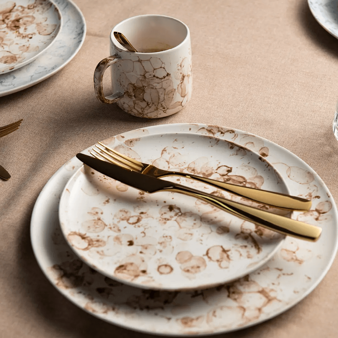Modern House Golden Rose Bestickset 24 delar Guld