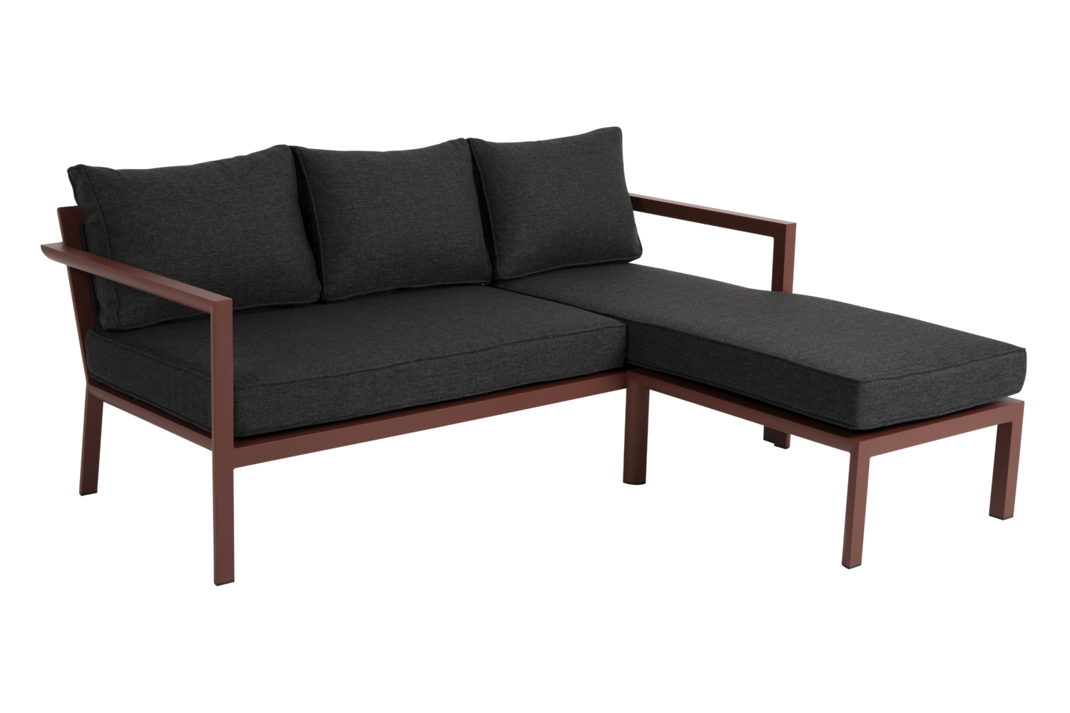 Brafab Delia divansoffa Burnt paprika/grå