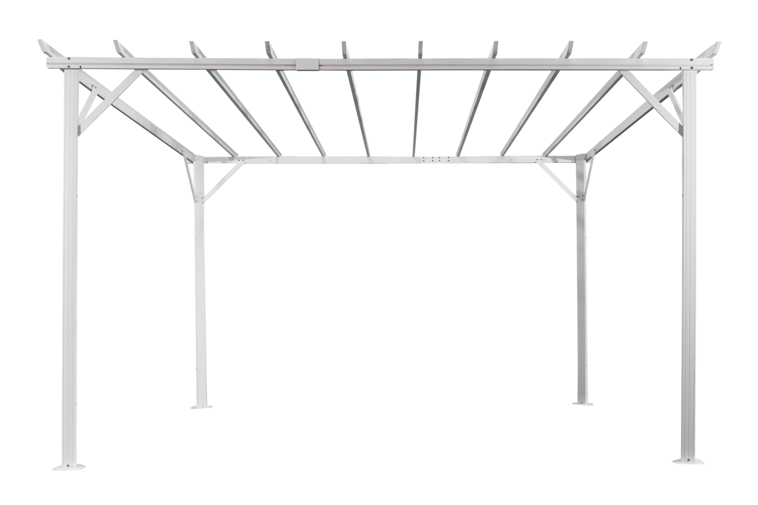 Brafab Piode pergola Vit/grå 360x303 cm