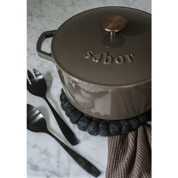 Sabor Gjutjärnsgryta 24 cm 4,4 L mahogny