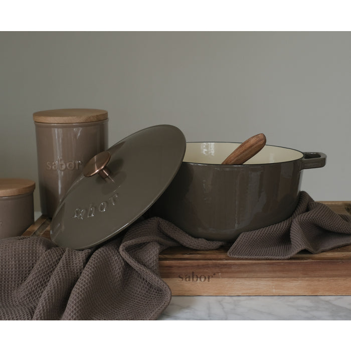 Sabor Gjutjärnsgryta 24 cm 4,4 L mahogny