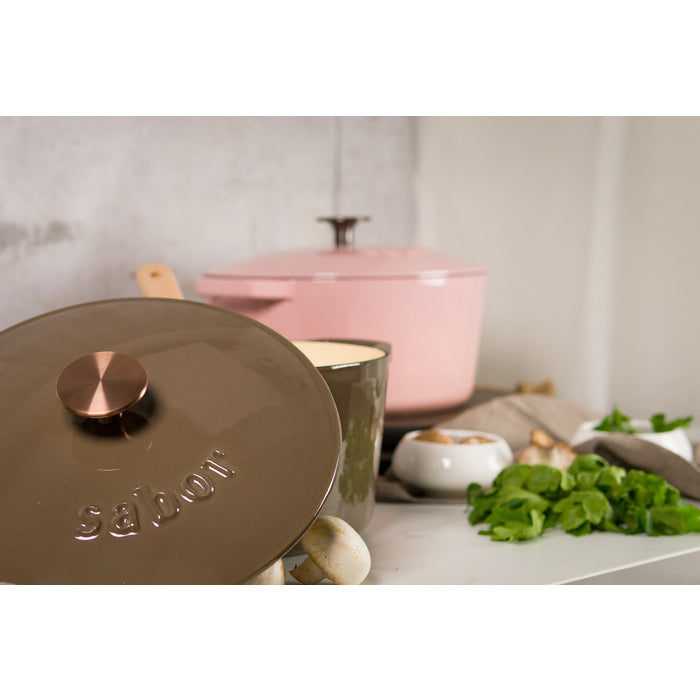 Sabor Gjutjärnsgryta 24 cm 4,4 L mahogny