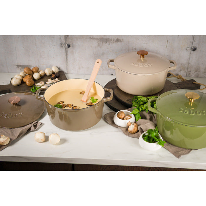 Sabor Gjutjärnsgryta 24 cm 4,4 L mahogny