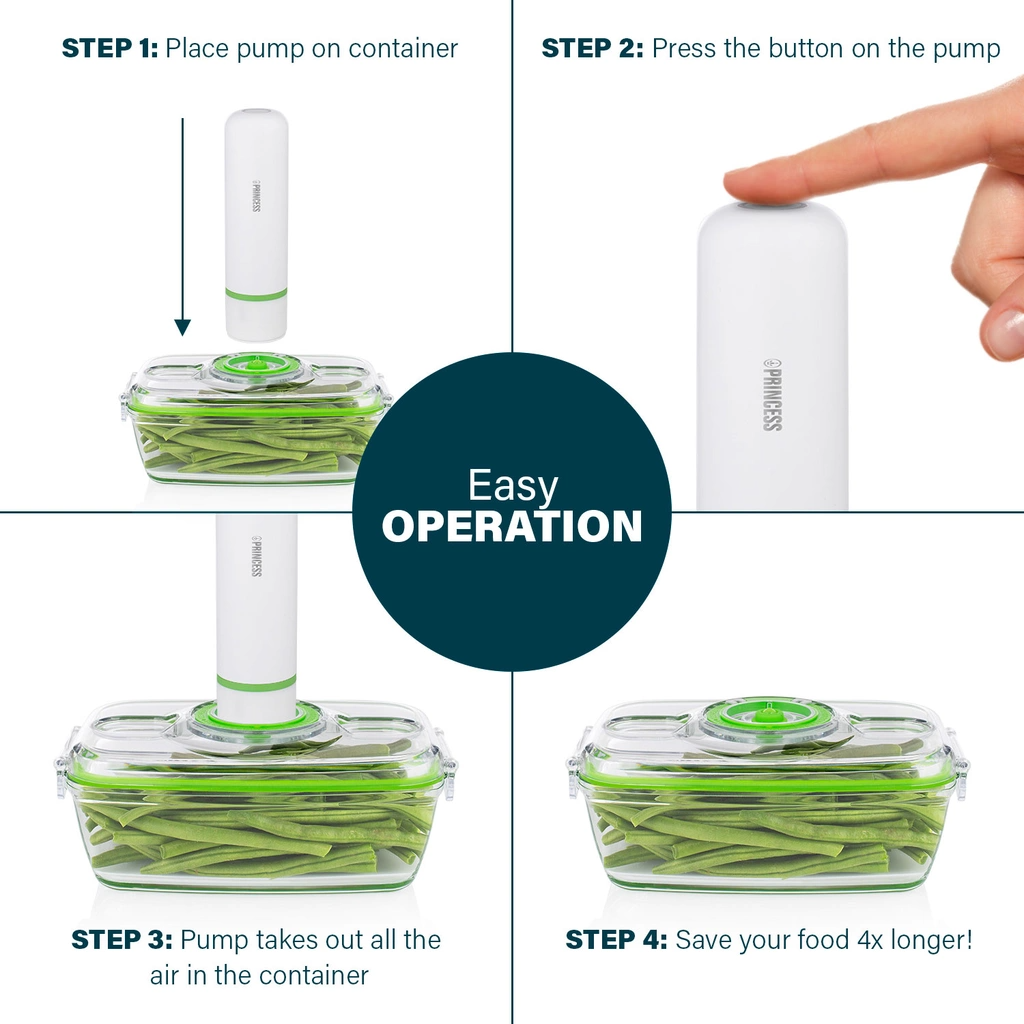 Princess Handhållen Vakuumförseglarsats