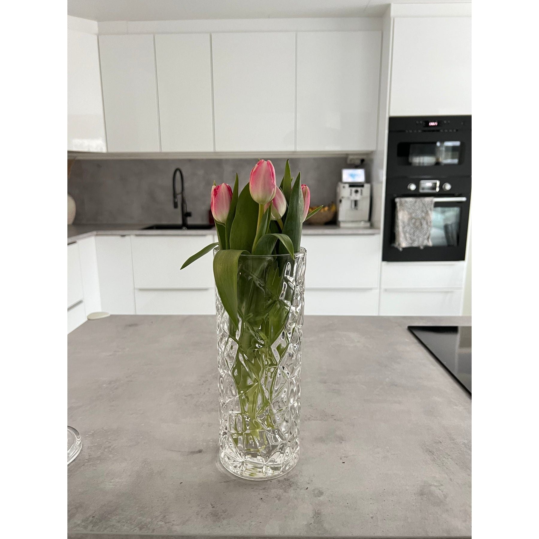 Dorre Elegant Vas rund glas höjd 24,5 cm