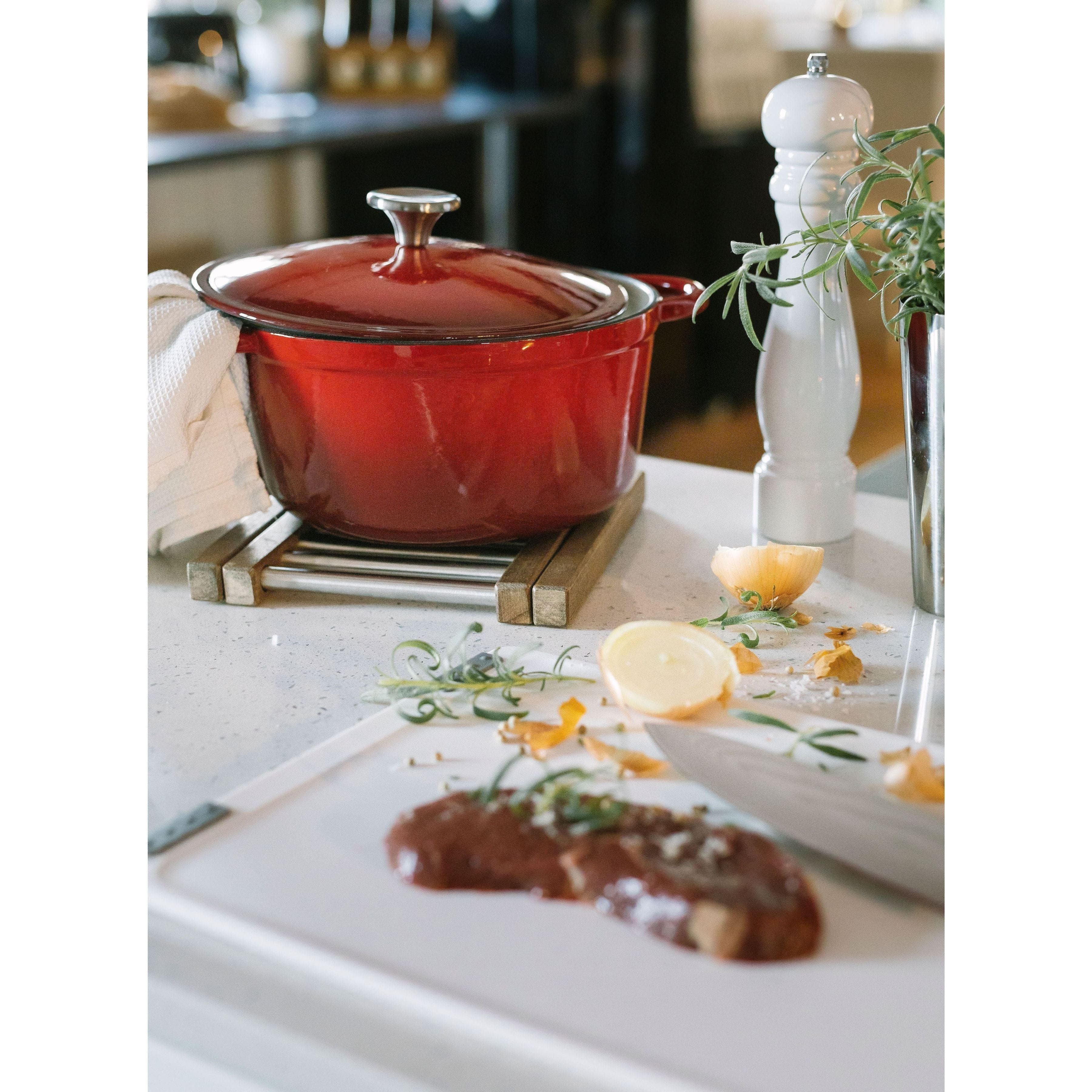 Dorre Gretl Gjutjärnsgryta Röd 4 L