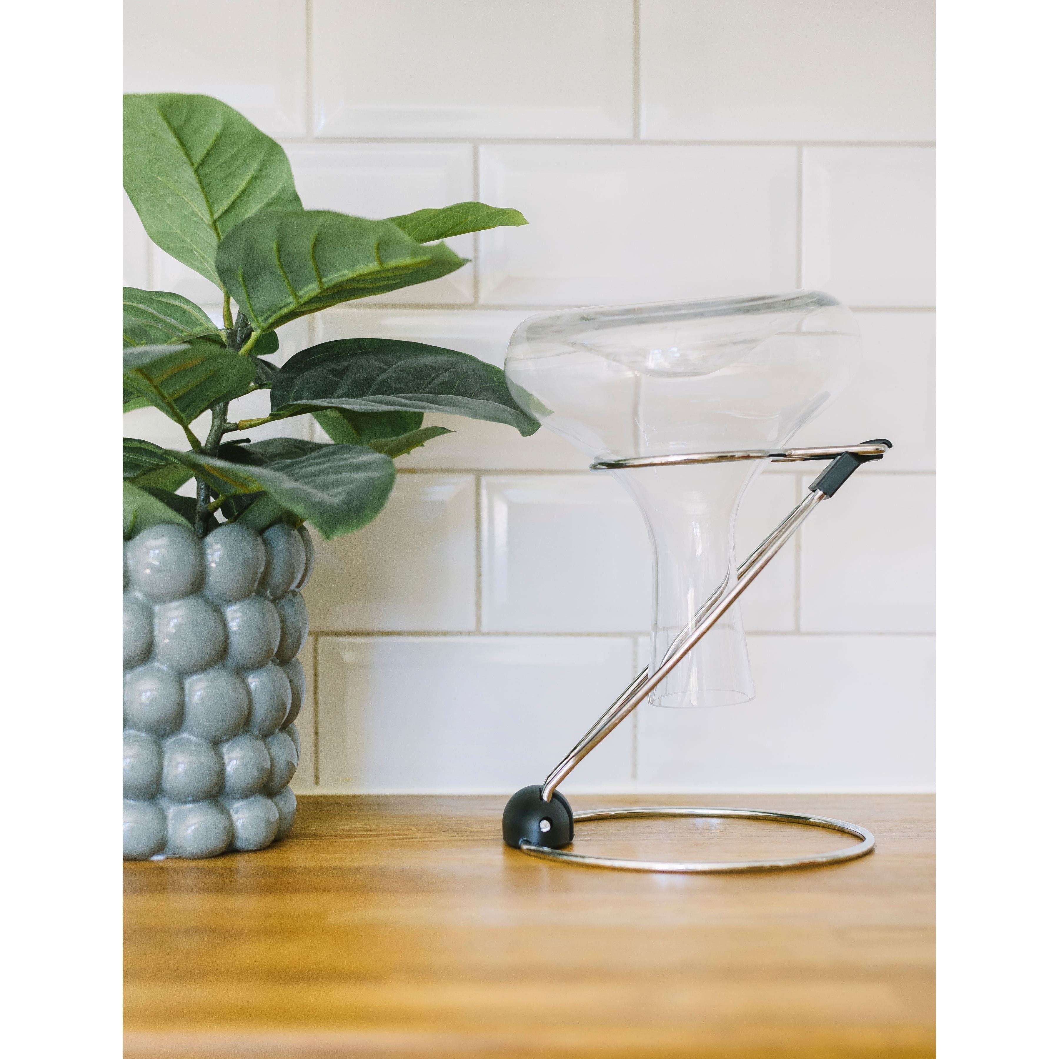 Dorre Dixie Diskställ För Dekanter Hopfällbar Krompläterad Metal