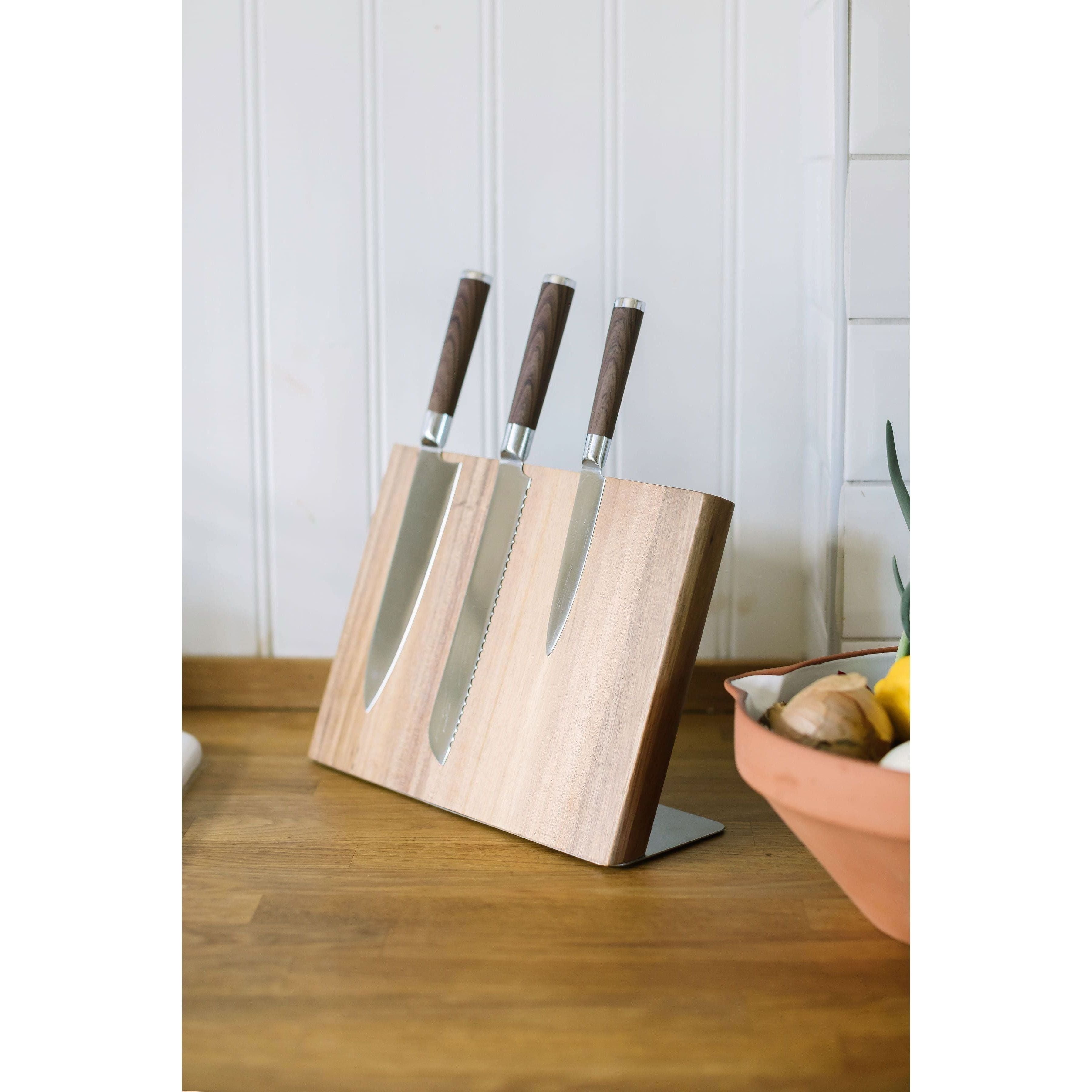 Dorre Hugo XL Knivställ Akacia Magnet 30x22,5 cm