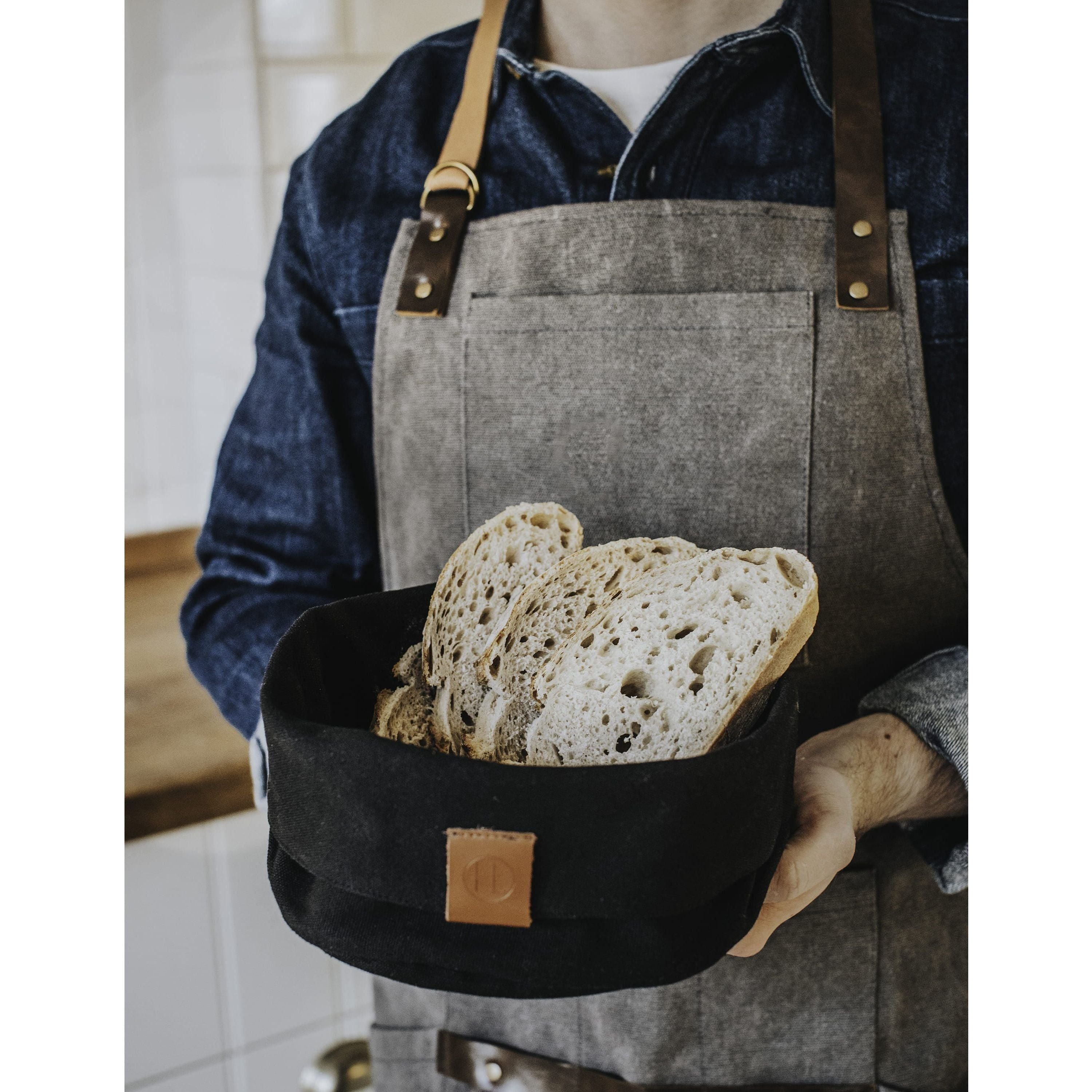 Dorre Brooke Brödkorg Tyg 21x16 cm Svart