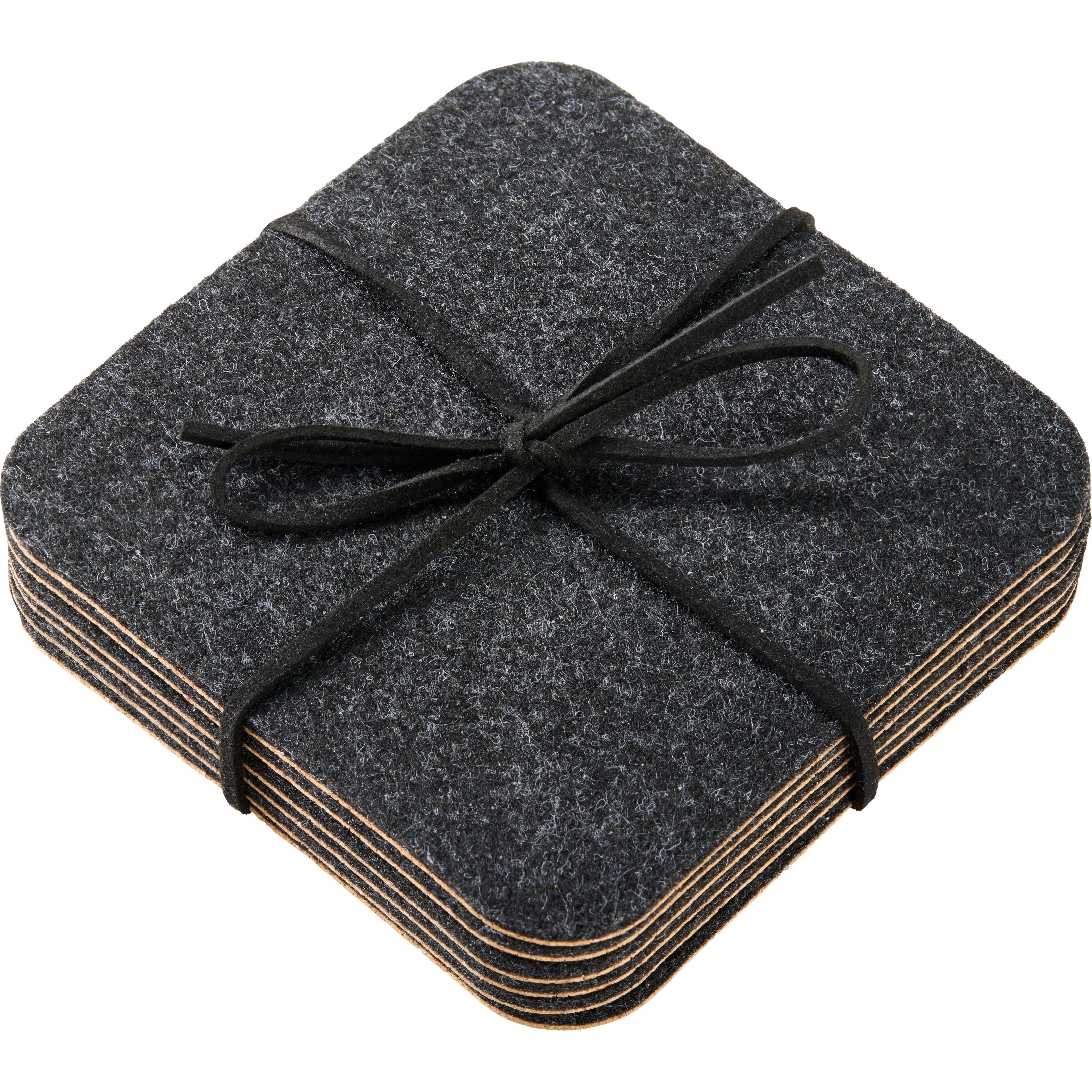 Dorre Gia Glasunderlägg Svart 6-pack