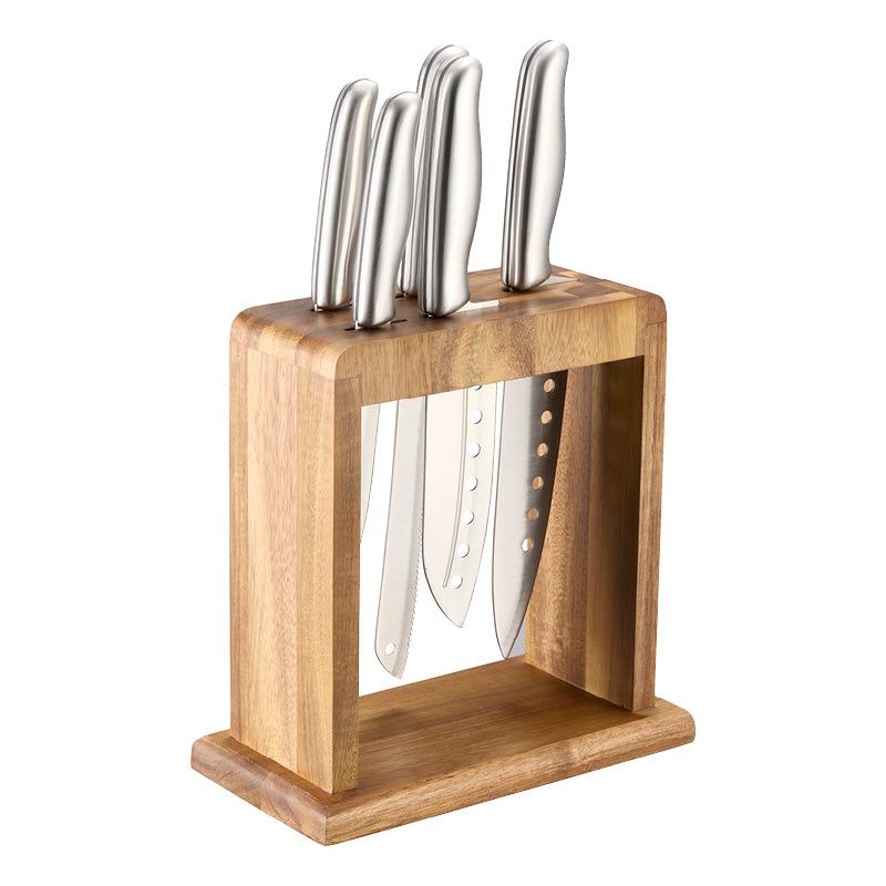 Dorre Kaira Knivställ för 5 knivar akacia trä 23 *12*23,4 cm