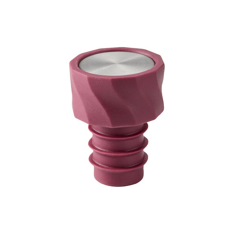 Dorre Vivi Vinförslutare 2 pack svart,vinröd silikon rostfritt stål 3,2*4,5cm