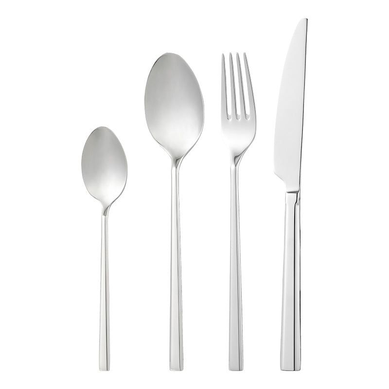 Dorre Clara Bestickset 48 delar 18/10 stål kniv gaffel sked kaffesked