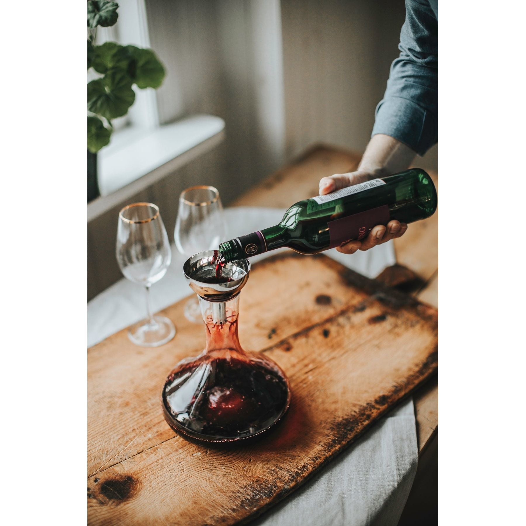 Dorre Valu Dekateringstratt med sil Rostfritt stål 18/8 9*9*9 cm