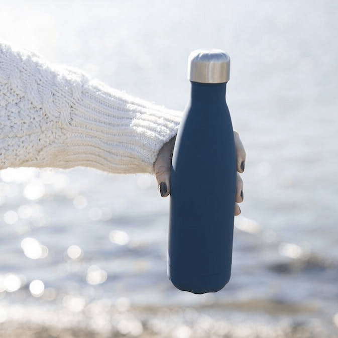 Sagaform Nils Stålflaska Gummifinish 50 cl Blå