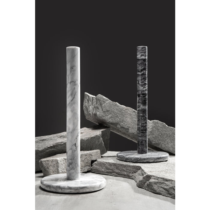 Stiernholm Marmor hushållspappershållare 32 cm svart