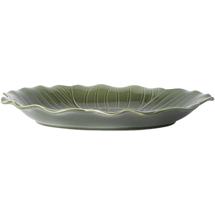 Stiernholm Flora serveringsfat 43x34 cm grön